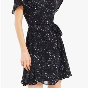 Celestial Navy Wrap Dress